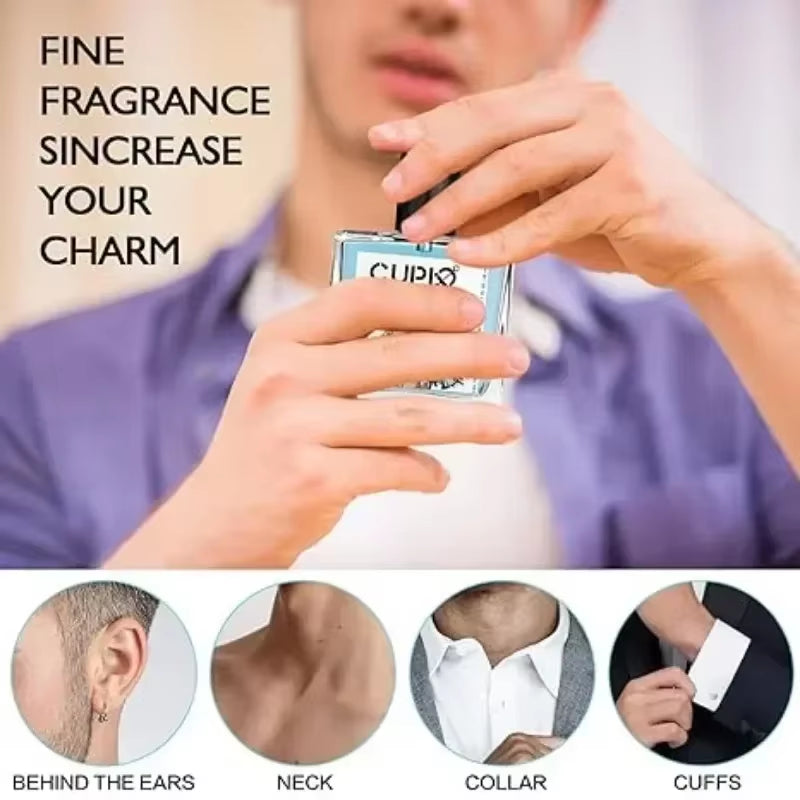 Original Cupid Men'S Pheromone Cologne Lasting Mature Hypnotic Rich Fragrance High Quality Hombre Perfume Body Spray